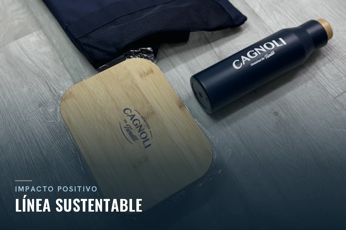Línea sustentable de merchandising